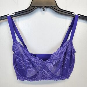Natori Bra Womens 32DDD Lace Underwire Sheer Floral Lingerie‎ Adjustable Straps